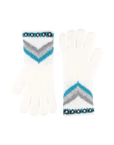 Alanui Woman Gloves Ivory Size Onesize Wool In White
