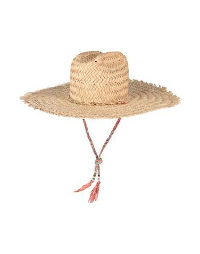 Alanui Woman Hat Beige Size S Straw In Sand