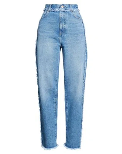 Alanui Woman Jeans Blue Size 28 Cotton