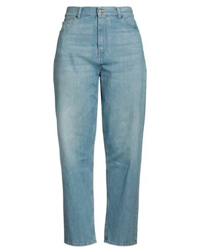 Alanui Man Jeans Blue Size 34 Cotton, Polyester