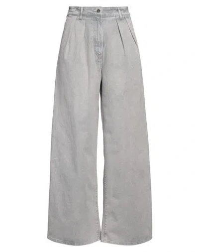 Alanui Woman Jeans Light Grey Size 29 Cotton