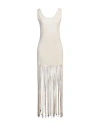 Alanui Monsoon Fringed Maxi Dress In Beige