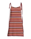 Alanui Woman Mini Dress Red Size L Cotton In Red