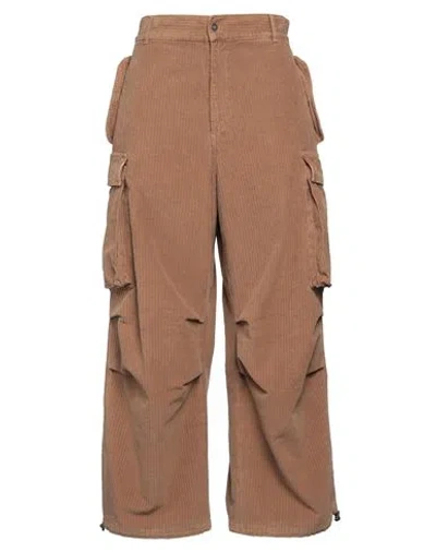 Alanui Man Pants Camel Size M Cotton, Elastane In Beige