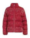 Alanui Woman Down Jacket Red Size S Virgin Wool In Red