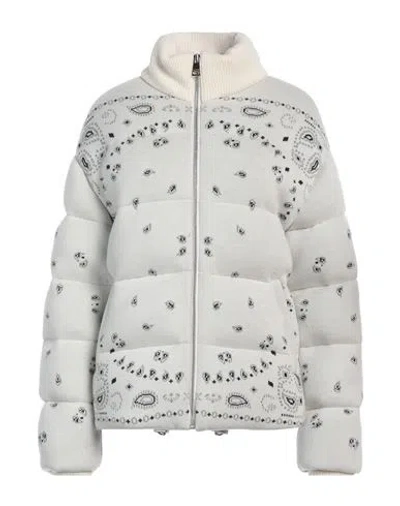 Alanui Woman Puffer White Size M Virgin Wool