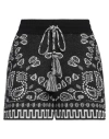 Alanui Woman Shorts & Bermuda Shorts Black Size S Cotton, Elastane