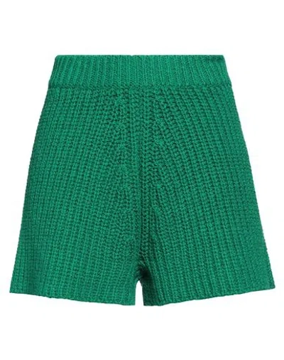 ALANUI ALANUI WOMAN SHORTS & BERMUDA SHORTS GREEN SIZE M COTTON