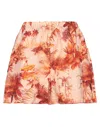 Alanui Hoo'okipa Toile De Jouy Shorts In Orange