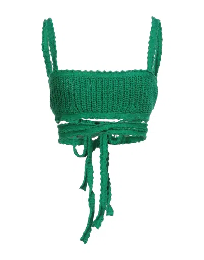 ALANUI ALANUI WOMAN TOP GREEN SIZE L COTTON