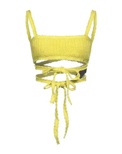 Alanui Woman Top Yellow Size S Cotton
