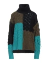 Alanui Patchwork Knit Sweater In Blue