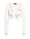 Alanui Woman Wrap Cardigans Off White Size L Silk, Polyester In White