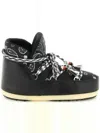 Alanui + Moon Boot Bandana-print Shell And Faux Leather Snow Boots In Black