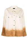 Alanui Bright Hues Cotton Twill Overshirt In White