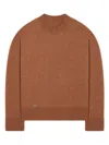 Alanui Ribbed-edge Cashmere-blend Jumper In Brown