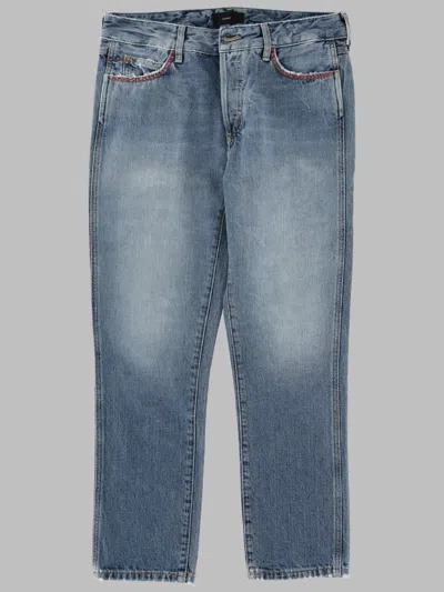 ALANUI ALANUI WOMEN'S DENIM JEANS IN 100% COTTON WITH CUTWORK EMBROIDERY