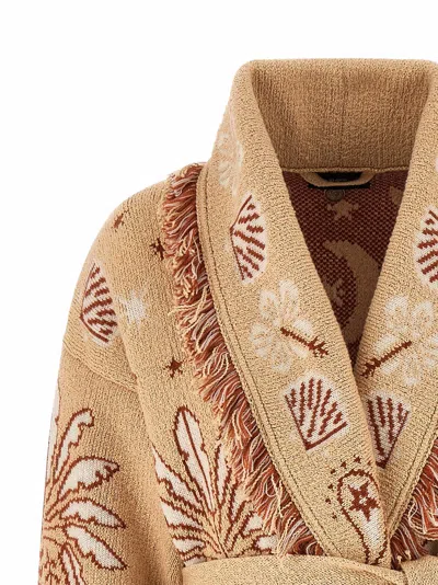Alanui Women's Echoes Of The Island Cardigan In Brown