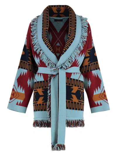 Alanui Women's Icon Jacquard Knit Cardigan | Size Medium | Lwhb064r25kni004 Color 2840 In Multicolor