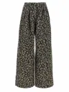 Alanui Seattle Jungle Wide Leg Jeans In Green