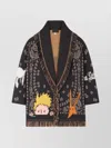 Alanui Little Prince Cardigan Mit Bandana-fransen In Multi