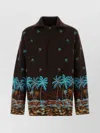 Alanui Wool Cardigan With Embroidered Palm Tree