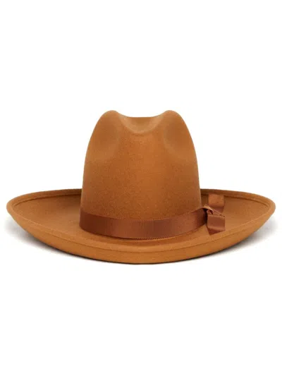 Alanui Wool Cowboy Hat In Braun