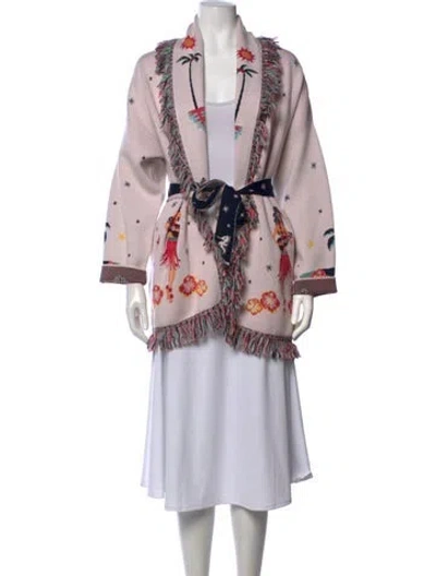 Pre-owned Alanui Wool Graphic Print Sweater In Neutrals