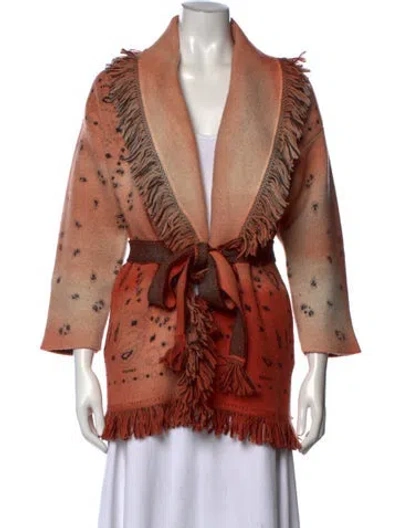 Pre-owned Alanui Wool Patterned Sweater In Neutral
