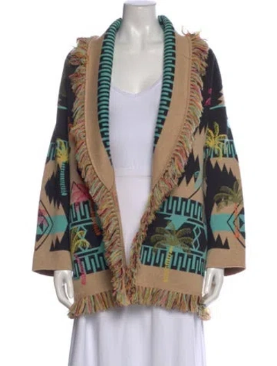 Pre-owned Alanui Wool Printed Sweater In Multi