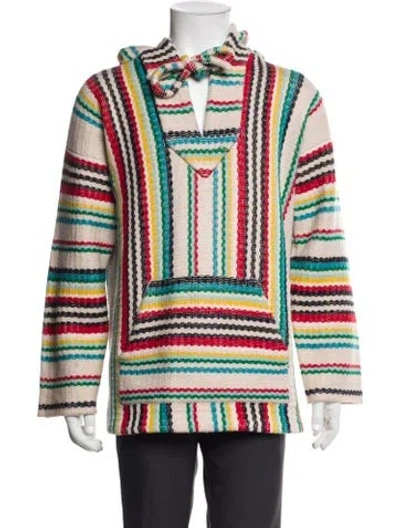 Pre-owned Alanui Wool Striped Hoodie In Multi