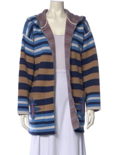 Pre-owned Alanui Wool Striped Sweater W/ Tags In Blue