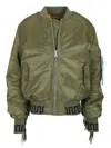 Alanui X Alpha Industries Fringe-detailing Bomber Jacket