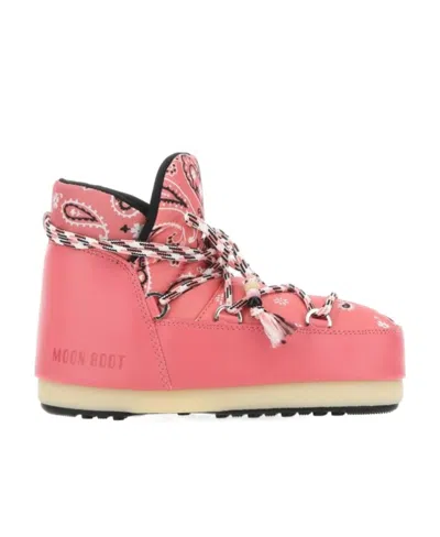 ALANUI ALANUI X MOONBOOT BANDANA-PRINTED ROUND-TOE BOOTS