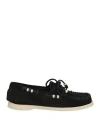 Alanui X Sebago Docksides Woman Loafers Black Size 8 Leather In Black