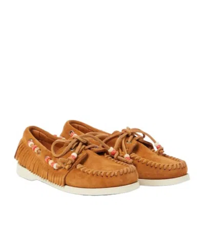 Alanui X Sebago Moccasins In Brown