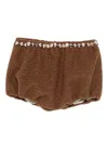 Alapage Beaded-embellished Shorts In Brown