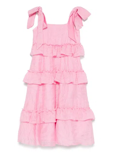 Alapage Kids' Cotton Dress In Pink