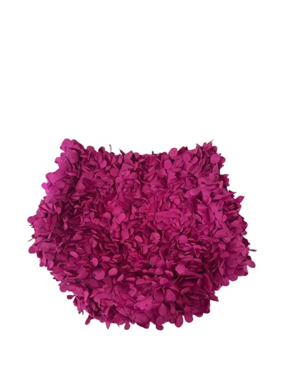 Alapage Babies' Diaspro Petal-appliqué Shorts In Pink