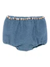 Alapage Embroidered Bloomers In Blue