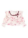 Alapage Floral-print Blouse In Pink