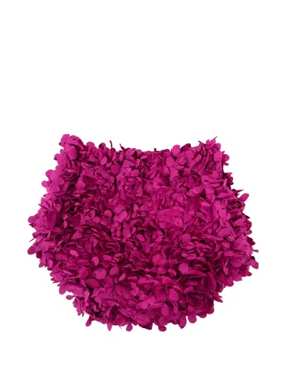 Alapage Kids' Floral-appliqué Bikini Bottom In Pink