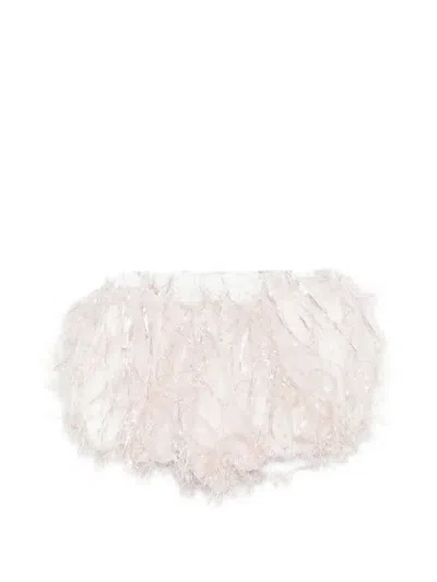 Alapage Kids' Fringed Elasticated-waistband Shorts In Pink