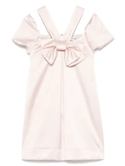 Alapage Kids' Satin Party Dress In Pink