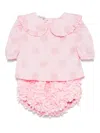 Alapage Smeraldo Bloomers Set In Pink
