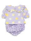 Alapage Smeraldo Bloomers Set In Purple