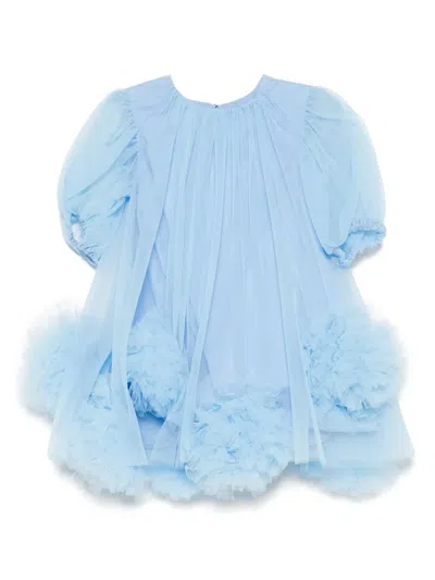 Alapage Babies' Tulle Dress In Blue