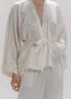 Alas 100 Silk Kimono Jacket In White