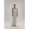 Alas 100 Silk Slip Maxi Dress In White