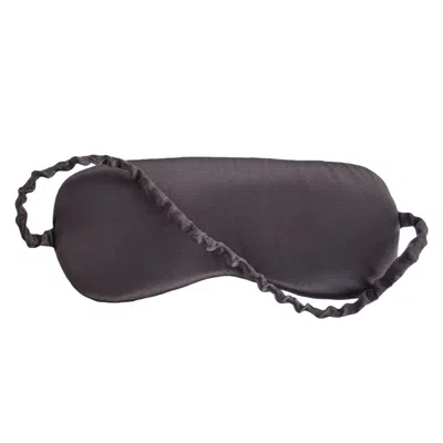 Alas Grey / Brown Silk Eye Mask In Magic Grey In Grey/brown